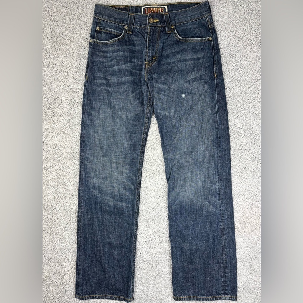 Levi's Jeans Mens 32 x 34 The Original 549 Vintage Loose Low Baggy Cotton Dark